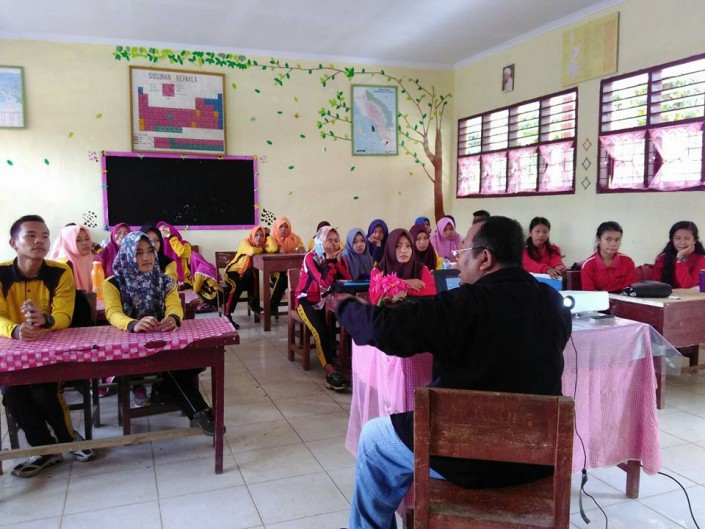 Sosialisasi /Ceramah SAPTA PESONA kepada murid murid SMA Negeri I Bahorok, Kabupaten Langkat
